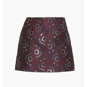 Hill House Home The Hallie Skirt - Burgundy Baroque Jacquard Size XXSBurgundy Ba